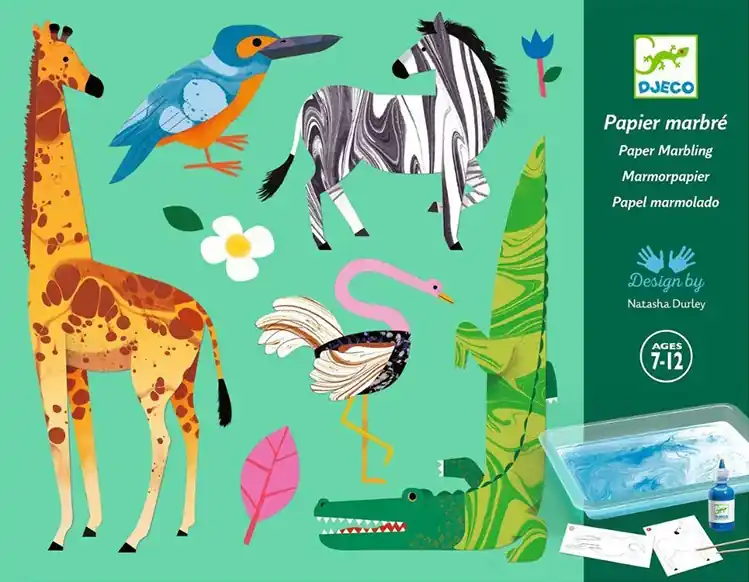 Djeco knutselset Papier Marmeren, 7+ Actieprijs