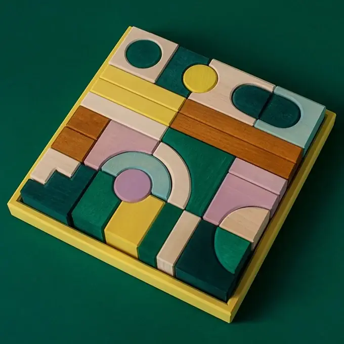 Favoriet Grimm's Blokkenset, Tiny Art Collection, Movement