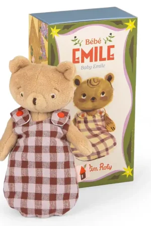 Actieprijs Moulin Roty Knuffel Baby Emile het beertje in geschenkdoos, Les Minouchkas