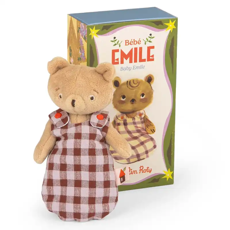 Actieprijs Moulin Roty Knuffel Baby Emile het beertje in geschenkdoos, Les Minouchkas