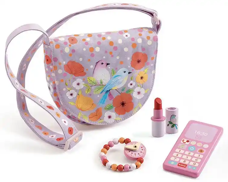 Bestel Nu Djeco Tasje met accessoires, Birdie
