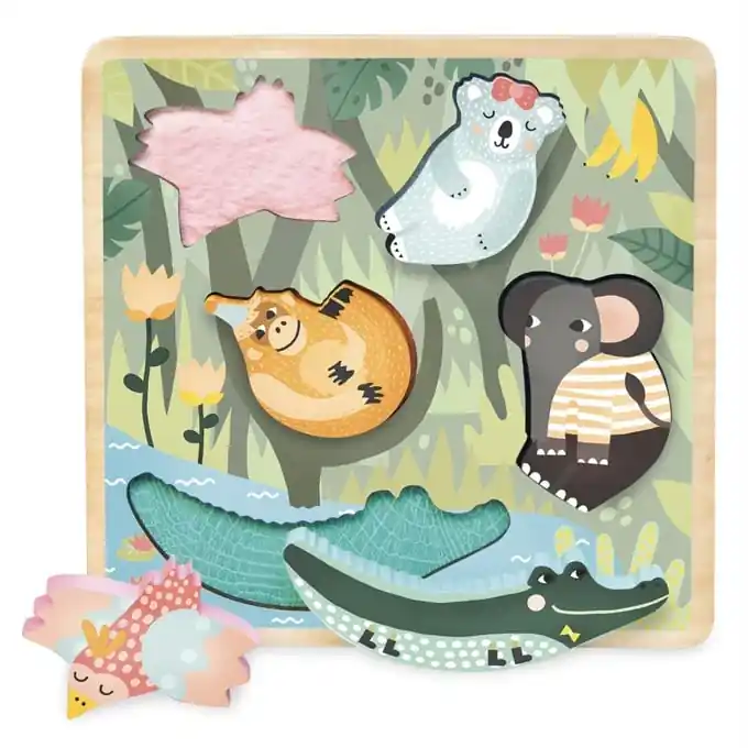 Vilac houten Voelpuzzel Jungle Direct Verzonden