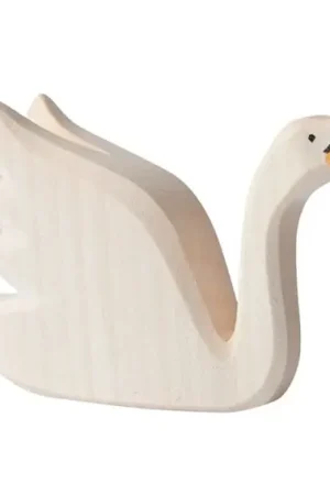 Finale Uitverkoop Ostheimer Houten Zwaan omhoog kijkend