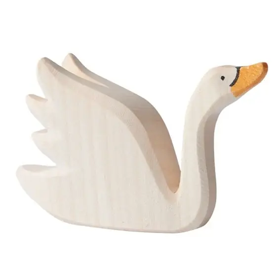 Finale Uitverkoop Ostheimer Houten Zwaan omhoog kijkend