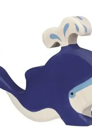 Holztiger Houten Walvis met fontein Finale Uitverkoop