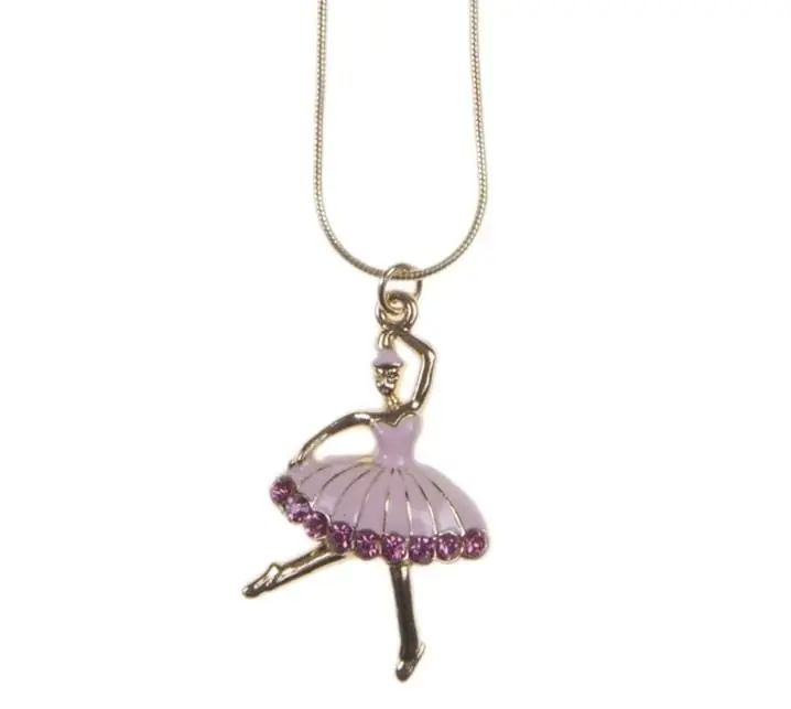 Great Pretenders, Ballerina Ketting Goud / Roze Veilige Betaling