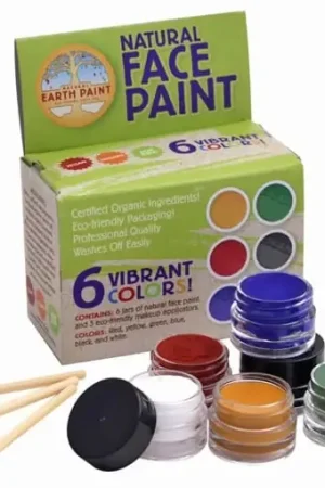 Bestseller Natural Earth Paint, Face Paint, Schminkset 6 kleuren