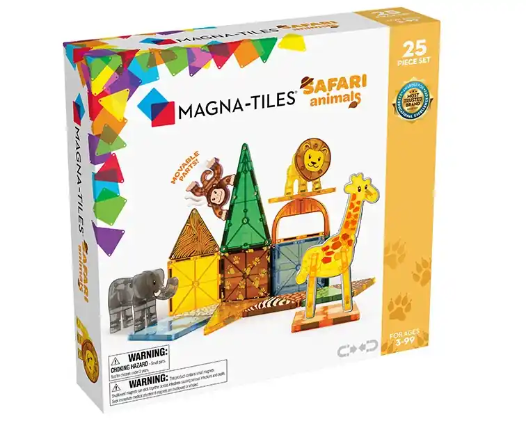 Magna-Tiles Magnetische tegels Safari animals 25 stuks Meest Verkocht