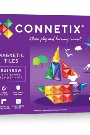Populair CONNETIX magnetische tegels rainbow - Starter pack - 60 stuks