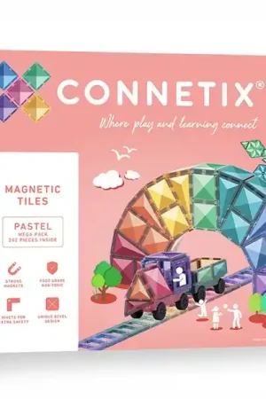 Bestel Nu CONNETIX magnetische tegels pastel - Mega pack - 202 stuks