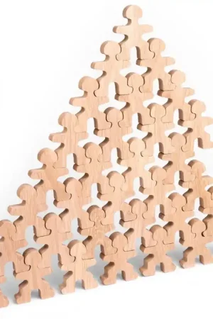 Exclusieve Aanbieding Flockmen houten figuurtjes 32 stuks
