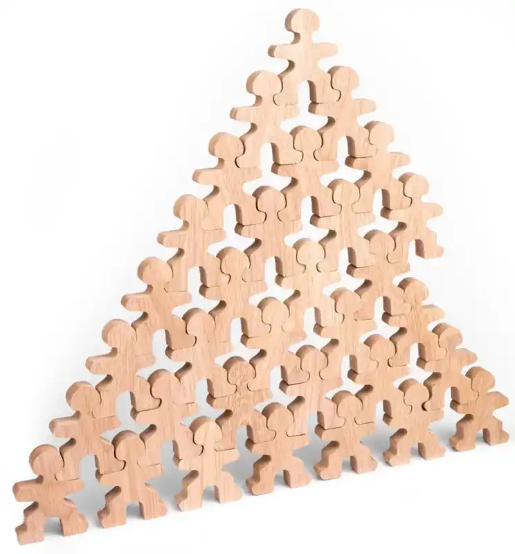 Exclusieve Aanbieding Flockmen houten figuurtjes 32 stuks