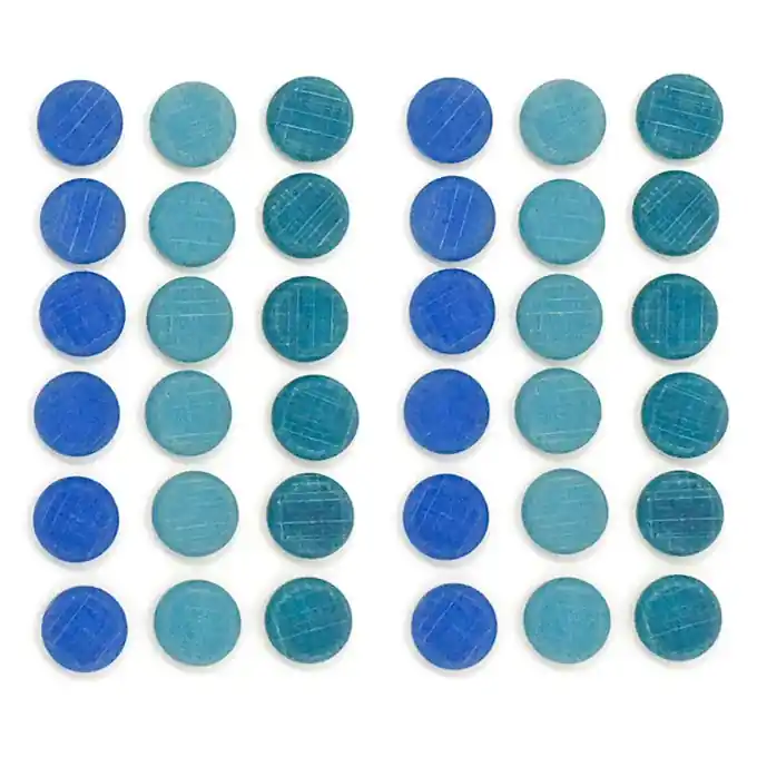 Grapat Mandala Munten Blauw, 36 stuks Laatste Kans
