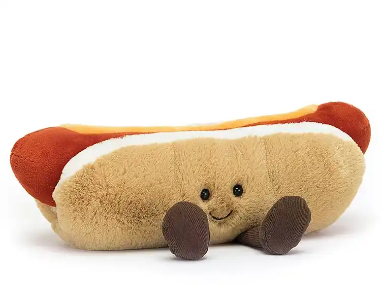 Jellycat Knuffel Hotdog, Amuseable Hot Dog, 25cm Actieprijs