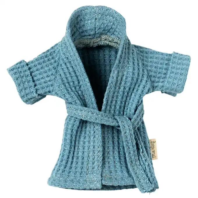 Shop Nu Maileg Badjas, Dusty blue - vader/moeder muis
