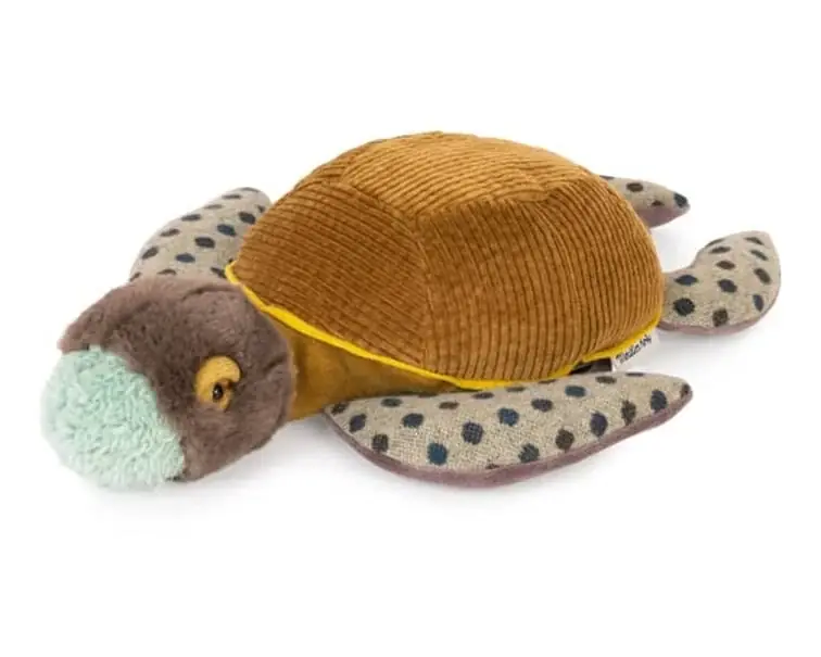 Moulin Roty Knuffel Schildpad Klein, 'Tout autour du monde' Direct Beschikbaar