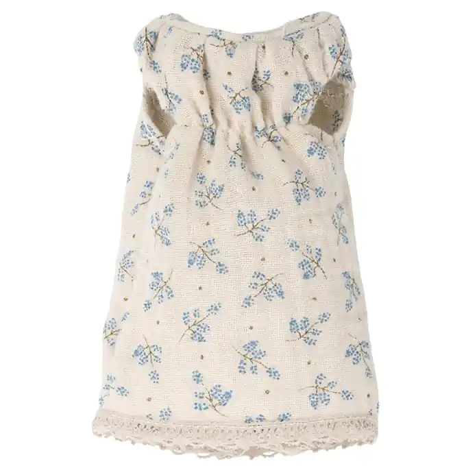 Maileg Jurk voor konijn Size 1, Blauw bloempje Op = Op