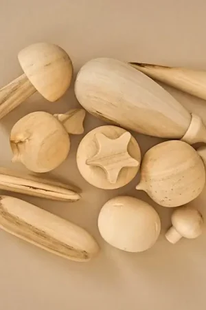 Raduga Grëz Houten Groenten Set Naturel, 10-delig Weekendaanbieding