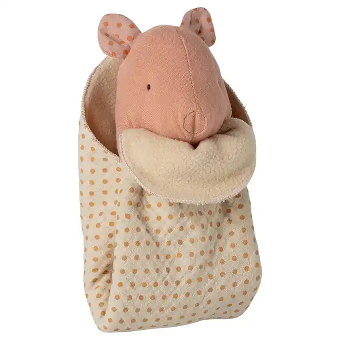 Maileg Knuffel Varken met knuffeldoekje, Lullaby friends, Pig Mini - Rose Rechtstreeks Van De Fabrikant