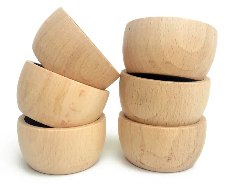 Fabrieksprijs Grapat 6 houten bakjes, Naturel