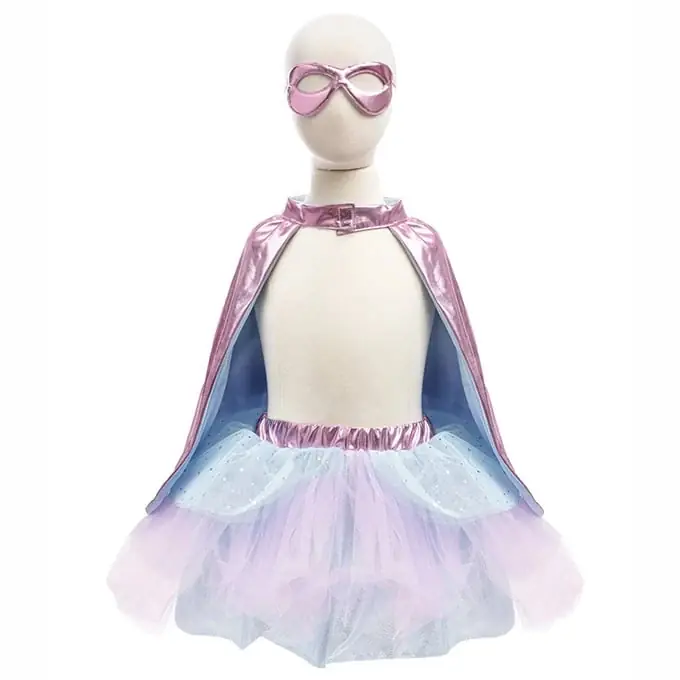 Great Pretenders, Superheldin Setje, Super-Duper Tutu, Cape en Masker, Pink/Blue, 4-6 jaar Beste Prijs