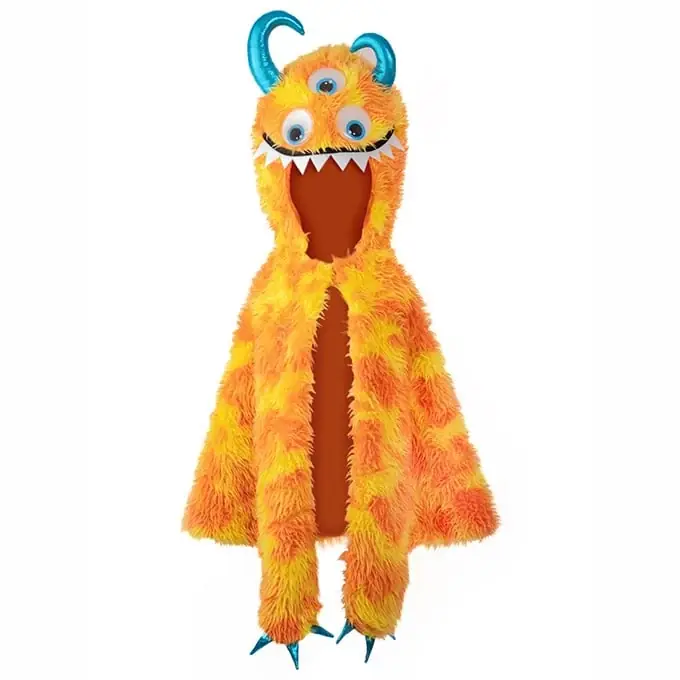 Direct Beschikbaar Great Pretenders, Giggle the Monster Cape met grote Wiebelogen, 4-6 jaar