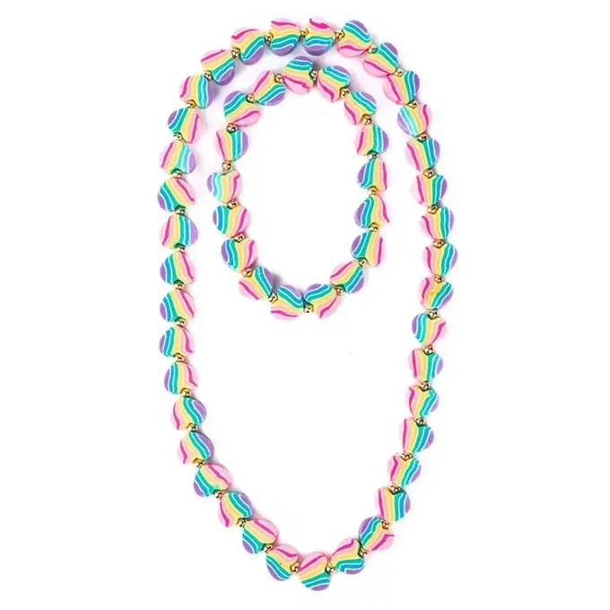 Beperkt Aanbod Great Pretenders, Regenboog Hartjes Ketting en Armband, Heart of many Colours