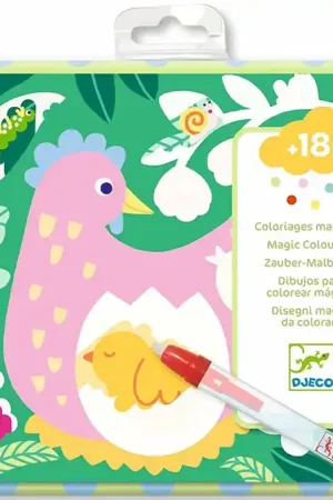 Aanbieding Djeco Magische kleurplaten - Babydieren uit de tuin 1,5+