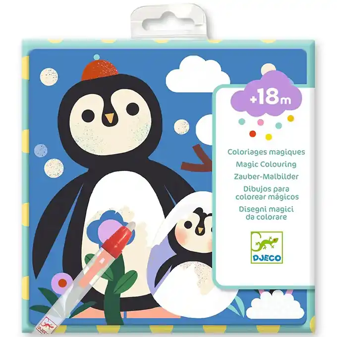 Speciale Aanbieding Djeco Magische kleurplaten - Dierenbaby's van over de hele wereld 1,5+