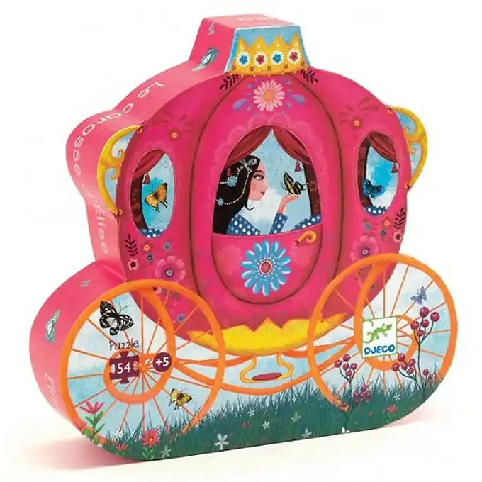 Djeco puzzel Koets, 54 st, 40x37 cm Favoriet