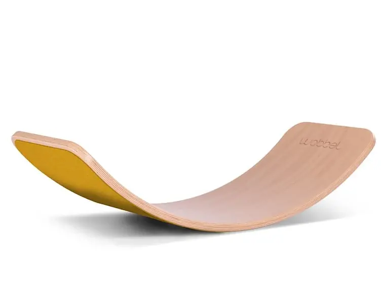 Wobbel original blank gelakt – vilt mosterd (okergeel) Hoge Kwaliteit