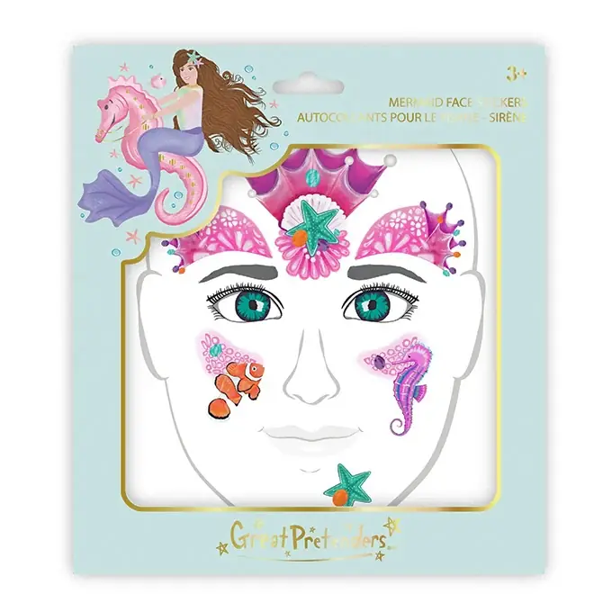 Koopje Great Pretenders, Gezichtsstickers Mermaid