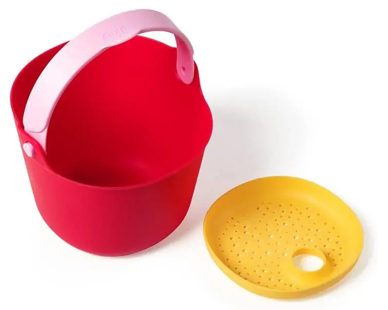 Gereduceerde Prijs Quut Bucki, Emmer met zeef, Cherry