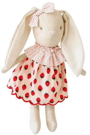 Alimrose Knuffel Konijn, Aubrey Baby Bunny Strawberries, 27 cm Actieprijs