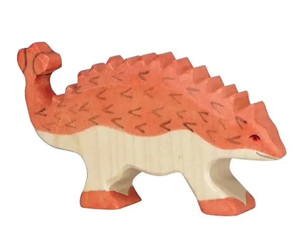 Finale Uitverkoop Holztiger Houten dino Ankylosaurus