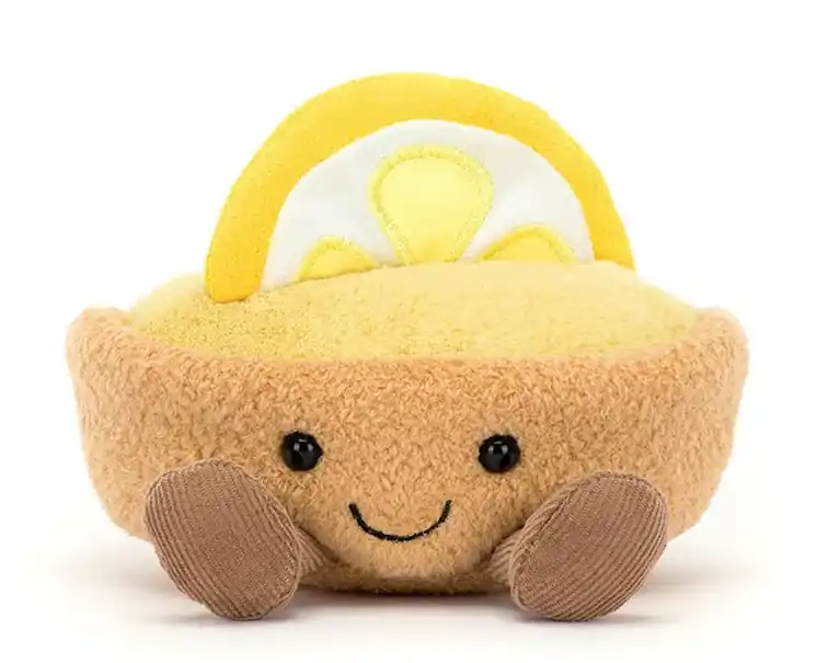 Tijdelijk Beschikbaar Jellycat Knuffel Citroen Taartje, Amuseables Collette Tarte Au Citron, 11cm