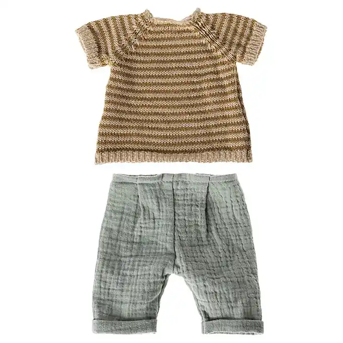 Maileg Kledingset voor konijn Size 3, Knitted shirt and pants Betaalbaar