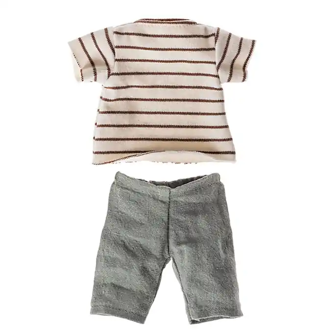Bestseller Maileg Kledingset voor konijn Size 2, Striped blouse and pants