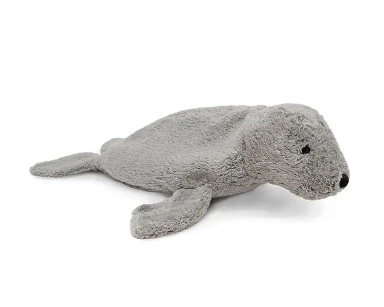 Senger Knuffel met warmtekussen, Zeehond Grijs Klein Tijdelijk Beschikbaar