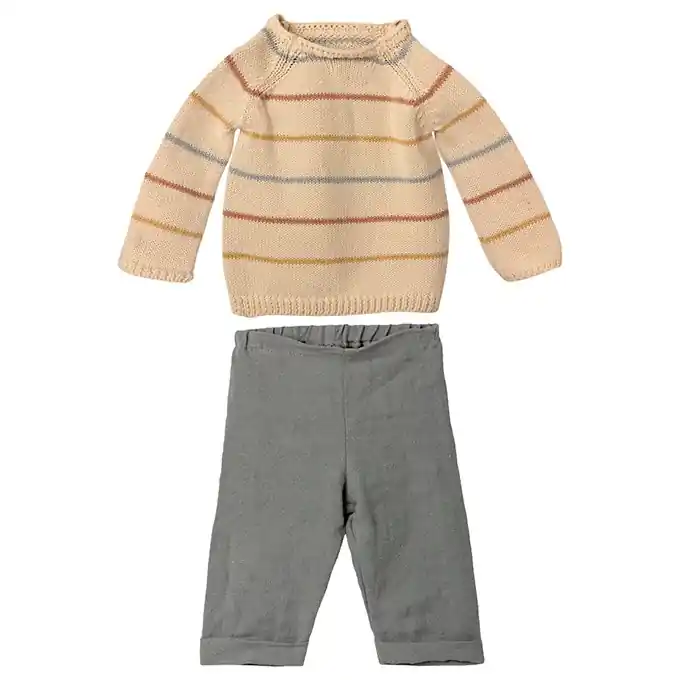 Maileg Kledingset, Trui en Broek voor konijn Size 5 Dagaanbieding