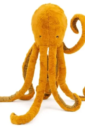 Beperkte Voorraad Moulin Roty Knuffel Octopus/Inktvis Groot, 'Tout autour du monde'