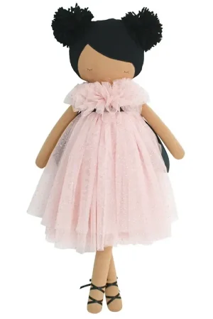 Koop Vandaag Alimrose Knuffelpop, Valentina Pom Pom Doll Sparkle Pink, 48 cm