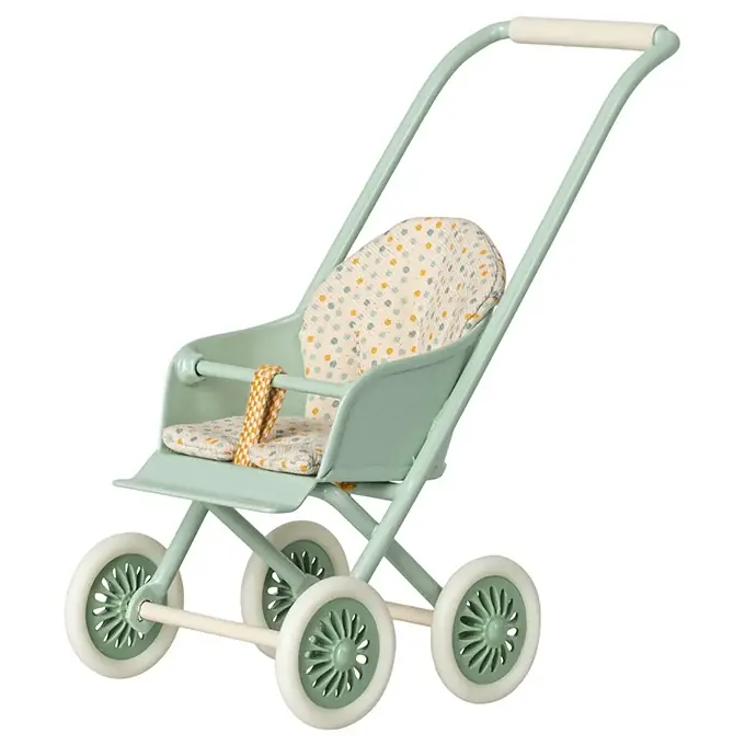 Nu Kopen Maileg metalen kinderwagen/buggy, Stroller Micro, Mint