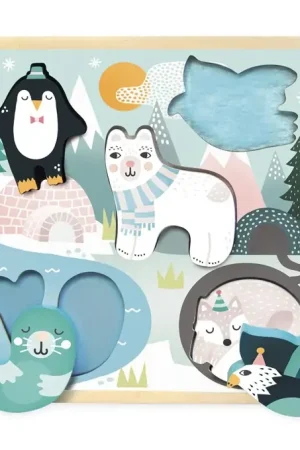 Gereduceerde Prijs Vilac houten Voelpuzzel Polar