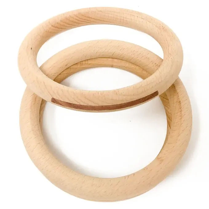 Favoriet Grapat 3 houten Ringen, Naturel, 13cm