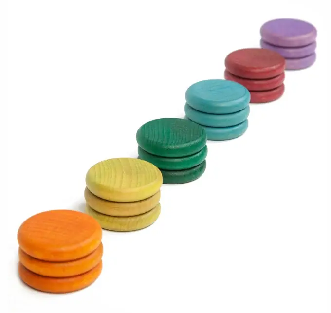 Grapat Munten, 18 stuks, extra kleuren Snelle Levering