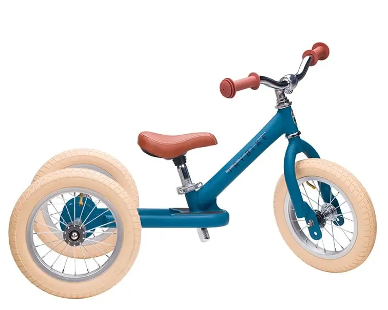 Trybike Steel 2-in-1 loopfiets vintage mat blauw Merkproduct