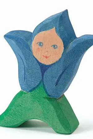 Rechtstreeks Van De Fabrikant Ostheimer Houten Bloemenkind, Gentiaan