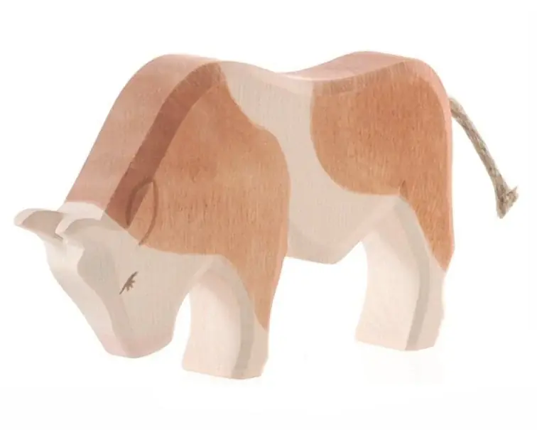 Goedkoop Ostheimer Houten Stier bruin gevlekt
