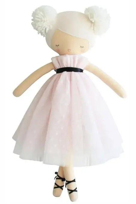 Gecertificeerd Alimrose Knuffelpop, Scarlett Pom Pom Doll Pink, 48 cm
